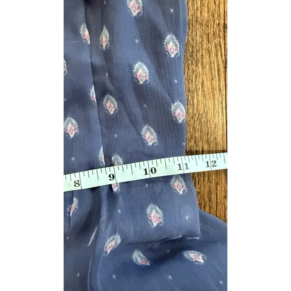 Abercrombie Fitch Maxi Dress Small Navy Floral V Neck nWT 1729